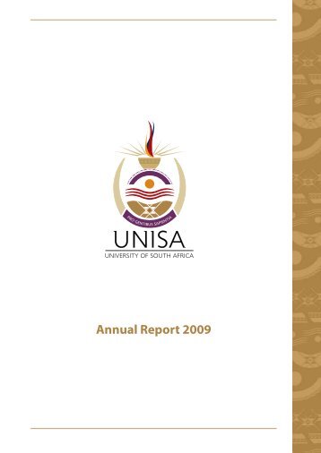Download the Annual report 2009 - University of South Africa