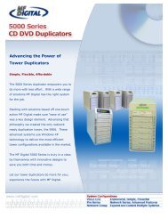 View Product Brochure - CD DVD Duplication