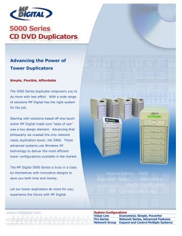 View Product Brochure - CD DVD Duplication