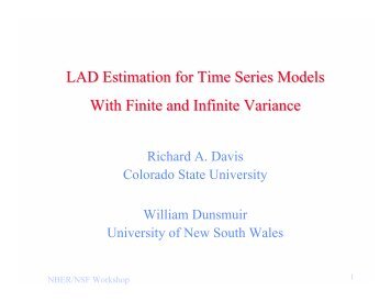 LAD Estimation for Time Series Models With Finite and Infinite ...