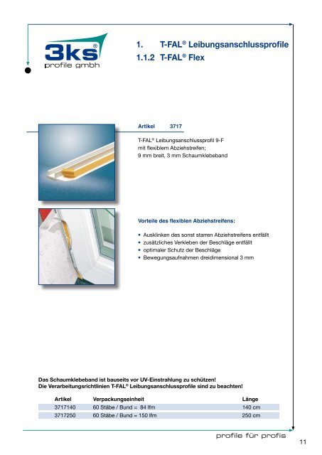 Anputzleisten - Thermo Profil-Tyrala Bauelemente