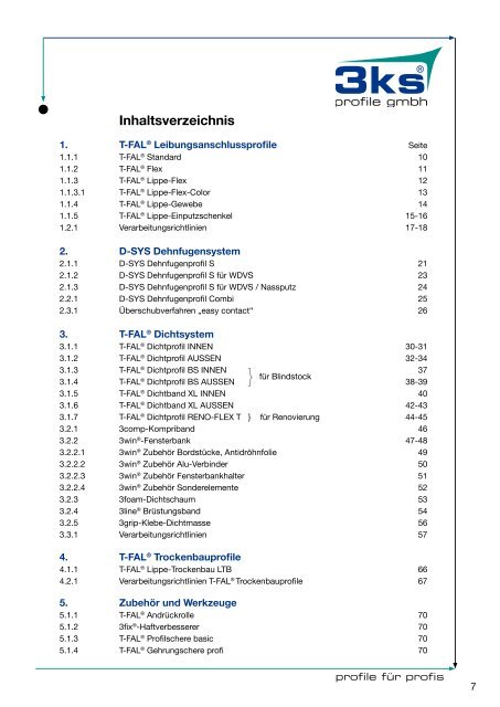 Anputzleisten - Thermo Profil-Tyrala Bauelemente