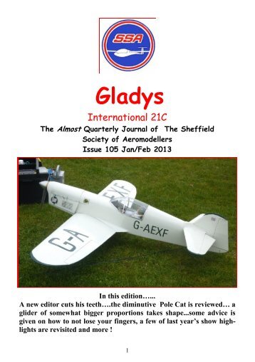 Gladys No 105 - Sheffield Society of Aeromodellers