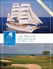 October 3-11, 2014 - Kalos Golf
