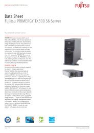 Data Sheet Fujitsu PRIMERGY TX300 S6 Server - Ãnima ...
