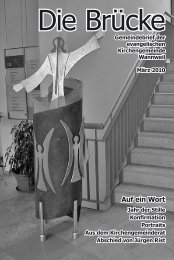 Auf ein Wort - Evangelische Kirchengemeinde Wannweil