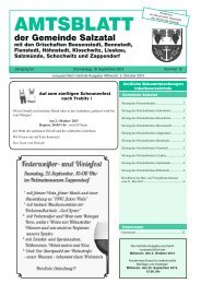 AMTSBLATT - Gemeinde Salzatal