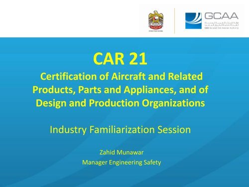 CAR 21 Implementation Workshop