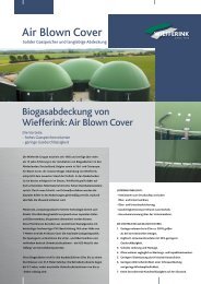 Air Blown Cover - Biogasabdeckung von Wiefferink - Biogas-Infoboard