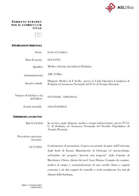 Curriculum vitae [file.pdf] - Asl Olbia