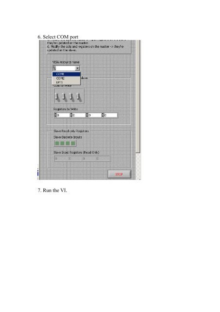 Modbus/TCP using in LabVIEW