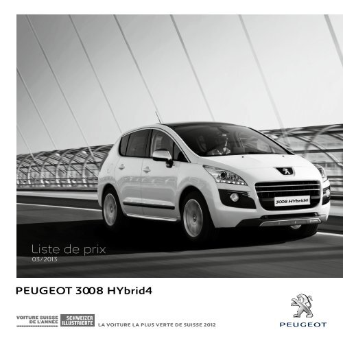 Liste de prix - Peugeot