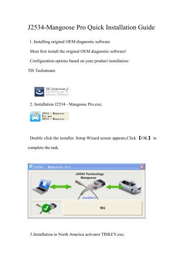 J2534-Mangoose Pro Quick Installation Guide
