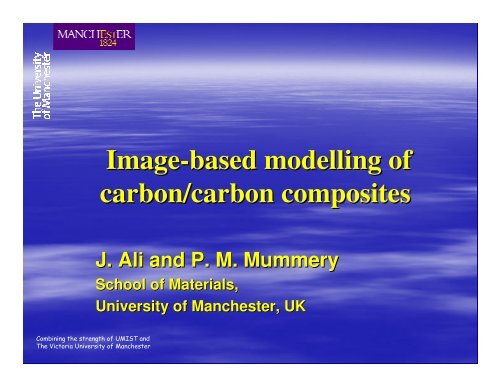 Image-based modelling of carbon/carbon composites