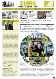 Salon international de l'intralogistique - CLARK - The Forklift: Home