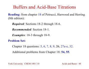 Buffers and Acid-Base Titrations