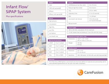 Infant FlowÂ® SiPAP System - CareFusion