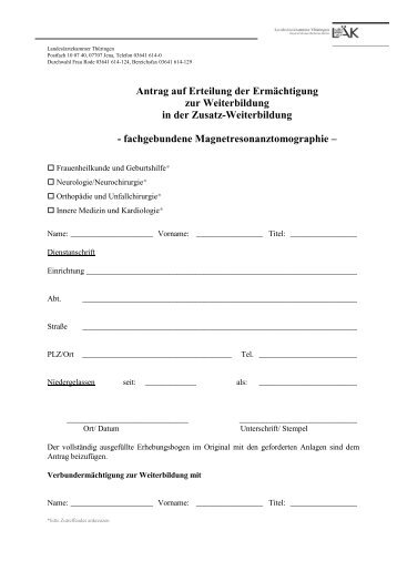 MRT fachgebunden andere Fachvertreter.pdf - LandesÃ¤rztekammer ...