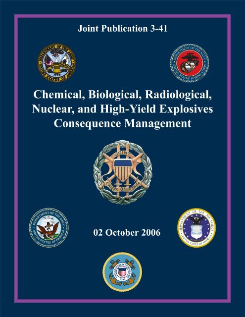 JP 3-41 Chemical, Biological, Radiological, Nuclear, And High-Yield ...