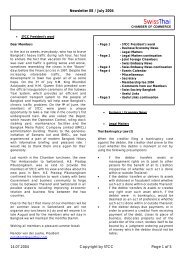 STCC Newsletter Edt-08 - SwissThai Chamber of Commerce
