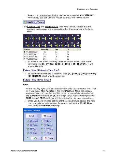 Rack Palette - Operators Manual - Strand Lighting