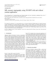 MR coronary angiography using 3D-SSFP with and without contrast ...