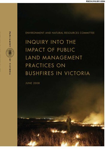 Inquiry into the Impact of Public Land Management Practices