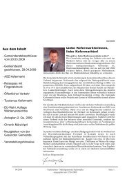 Gemeindezeitung 04-2009 - Kefermarkt - Land OberÃ¶sterreich