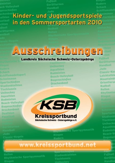 Ausschreibung KJSS - Kreissportbund SÃ¤chsische Schweiz ...