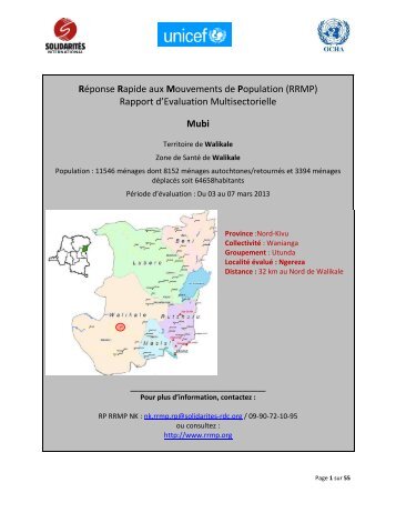 Rapport d'Evaluation Multisectorielle Mubi - RRMP