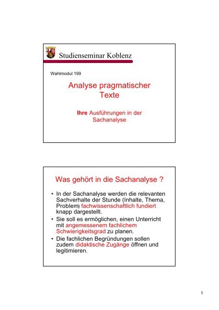 Analyse Und Erörterung Pragmatischer Texte Analyse pragmatischer Texte