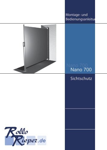 Seitenmarkise Nano 700 - Rollo Rieper