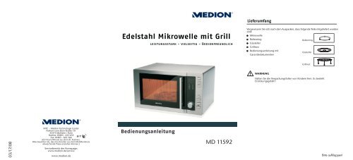 MEDION TEVION Mikrowelle MD 11592