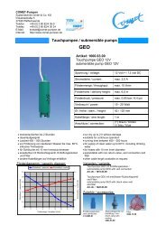 GEO - COMET-PUMPEN Systemtechnik