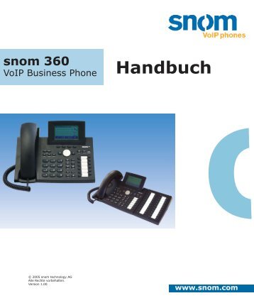 Snom 360 Manual Deutsch - IPCom.ch