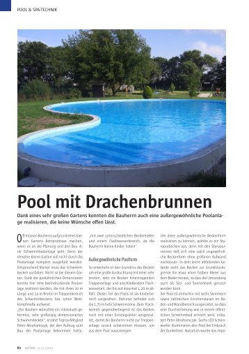 Pool mit Drachenbrunnen - Topras