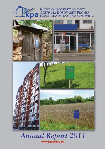 Annual Report 2011 - Kosovo Property Agency