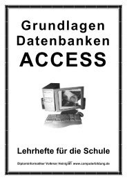 Grundlagen Datenbanken ACCESS Lehrhefte ... - Computerbildung