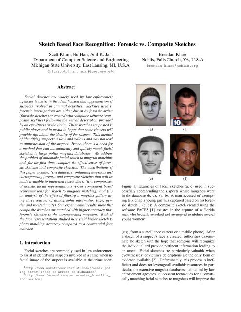Forensic Face Sketch Recognition Using Computer Vision  Semantic Scholar