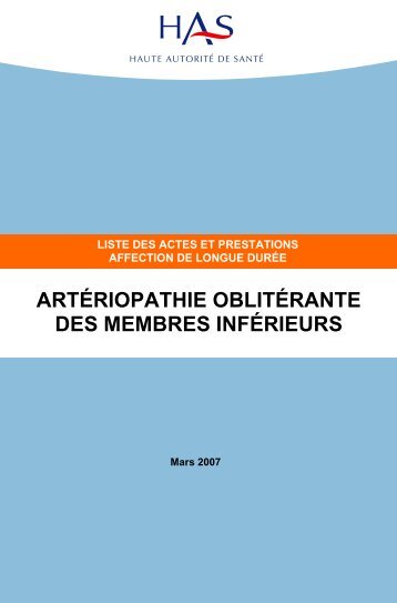 arteriopathie obliterante des mi - URPS-ML Corse