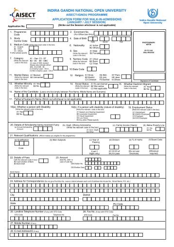 Application form AI-IGNOU commind.CDR - aisect