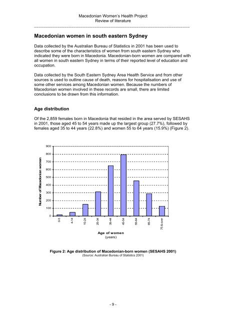 A review of literature, 2006 ( pdf - 438 KB) - ARCHI