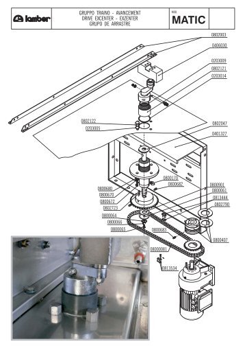 gruppo traino - avancement drive excenter - exzenter ... - Lamber