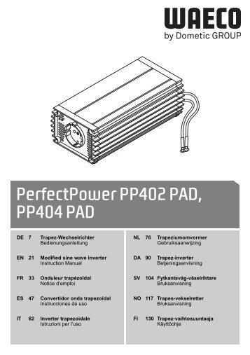 PerfectPower PP402 PAD, PP404 PAD - Waeco