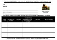 lonk sheep breeders association - entry form for monday 8 october ...