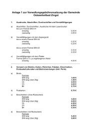 Anlage 1 zur Verwaltungsgebührensatzung der ... - Gemeinde Zingst