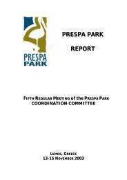 Fifth Regular meeting of the Prespa Park Co-ordination Committee