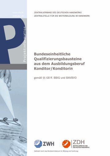 Qualifizierungsbausteine Konditor/in (PDF 384KB)