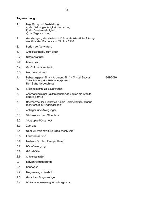 Protokoll vom17.08.2010 - SPD Baccum
