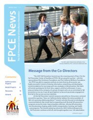 FPCE In the News - Fall Prevention Center of Excellence